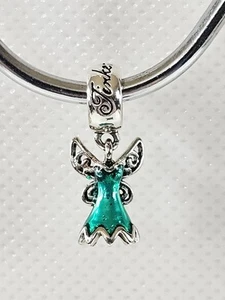 Pandora Tinker Bell Vestido Cuelga Disney Dije Con Esmalte Verde 792138EN93 - Imagen 1 de 12