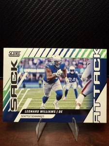 Leonard Williams Sack Attack Insert Card-2025 Panini Score Seattle Seahawks NFL - Picture 1 of 2