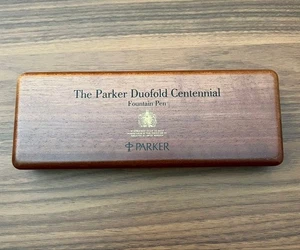 PARKER Duofold Centennial Fountain Pen Wooden Case PARKER - Picture 1 of 9