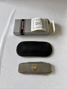 Vintage NOS Barlow SHELL OIL Pen Knife  File - Gas & Oil Advertising - Picture 1 of 3