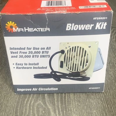 Mr Heater F299201 拉丝通风口免费有线鼓风机套件 全新 — 第 1/4 张图片