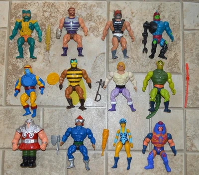MOTU, He-Man figures lot vintage masters of the universe set Mattel Mer-Man - Image 1 of 4