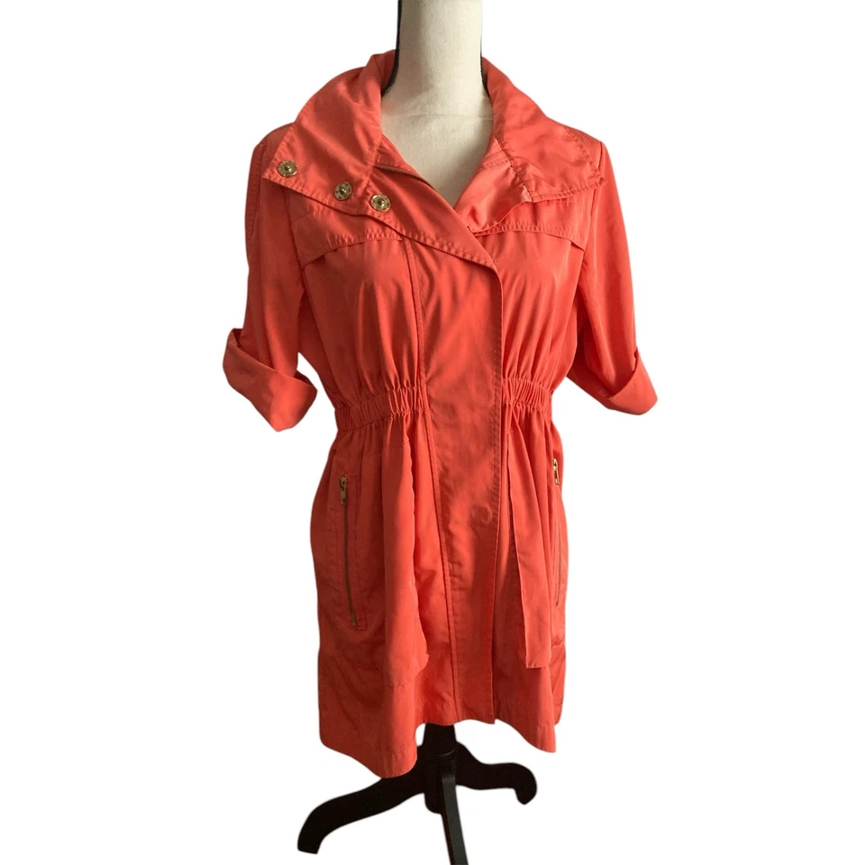 Ali Ro Anthropologie Hooded Lightweight Zipper Tunic Anorak Rain Jacket 4  - Image 1 of 4