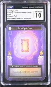 Sorcery Contested Realm Beta Amethyst Core Foil CGC 10 - Picture 1 of 2