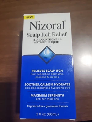 Nizoral Scalp Itch Relief Anti-Itch Liquid Soothes Calms & Hydrates 2oz Exp 8/26 - Image 1 of 4