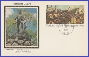 USA5 #UX114 U/A COLORANO SILK FDC   National Guard Heritage - Picture 1 of 1
