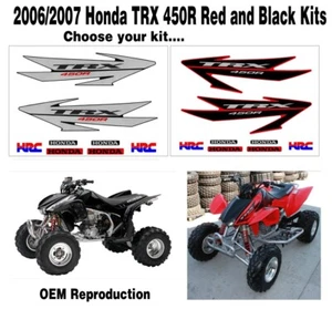 Honda TRX450R 2006 2007 calcomanía gráfica pegatina kit OEM kit de plástico emblema 450R - Imagen 1 de 5