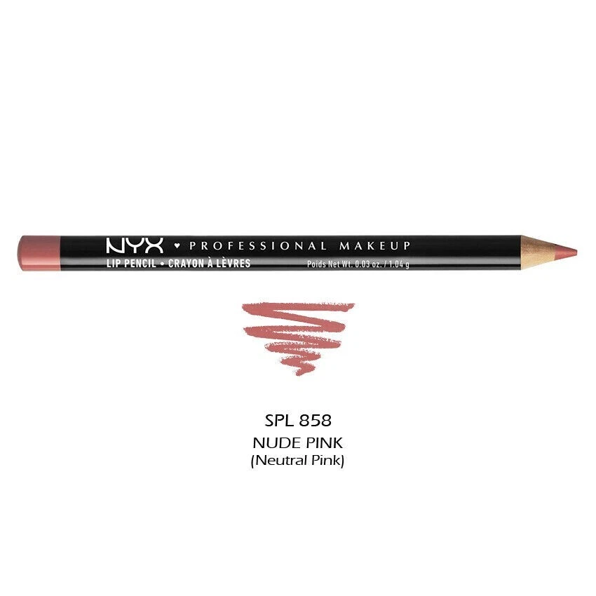NYX Professional Makeup SPL858 Nude Pink Slim Lip Pencil 3pk