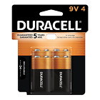Coppertop 9V Battery, Long Lasting Batteries, 4 Pack
