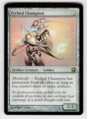 Scars of Mirrodin #154 Etched Champion - Image 1 of 2