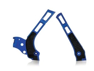 ACERBIS X-GRIP FRAME GUARDS PROTECTORS BLUE/BLACK YZ125 YZ250 2006-20 QUICK DIS - Picture 1 of 1