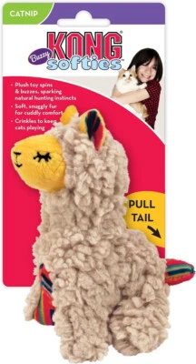 KONG Softies Buzzy Llama Plush Catnip Toss & Play Cat Toy - Image 1 of 3
