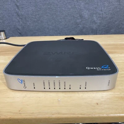 2WIRE MODEM ROUTER - Qwest/Centurylink - 2701HG-D Wi-Fi with Power Supply - Image 1 of 4