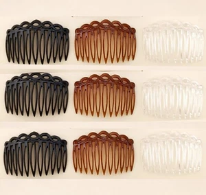 NEW 2 and 4 Pack Plain Side Hair Combs Slides Grips Hair Accessories, Hair do UK - Picture 1 of 14