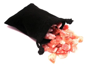 SHARING STONES - 2oz (65-75) SUNSTONE  XS Tumbled Crystals with Pouch & Card - Picture 1 of 5