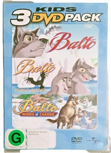 Balto -Balto Wolf Quest-Balto Wings of Change, kids 3 DVD pack  REGION 4 & 2. - Picture 1 of 6