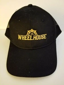 Wheelhouse Adjustable Baseball Cap, Black with Gold Design - Picture 1 of 8
