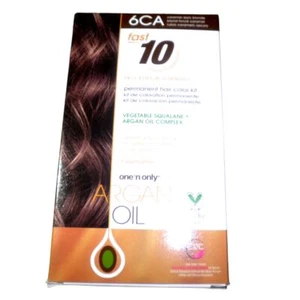 One 'n Only Argan Oil Fast 10 Permanent Hair Color Kit 6CA Caramel Dark Blonde - Picture 1 of 5