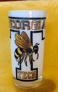 GA Tech Yellow Jackets Glass Rose Orange Cotton Sugar Bowl Wins 1929-1956  - Picture 1 of 9