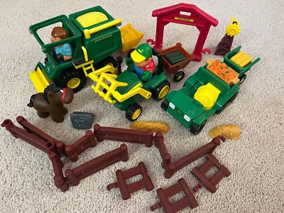 John Deere Toy Tractor Lot, Learning Curve +  RC2, Farm Trucks Figures More! - Image 1 of 4