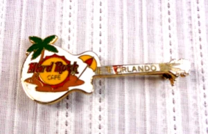 HARD ROCK CAFE - SPILLA CHITARRA ORLANDO VINTAGE ANNI 90 PALMA E OMBRELLO - Foto 1 di 3