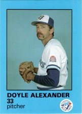 1985 Toronto Blue Jays Fire Safety NNO Doyle Alexander Card