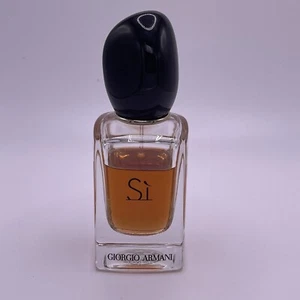 SI By Giorgio Armani Eau de Parfum Spray 1 oz / 30 ml, ~75% Full, Made In France - Picture 1 of 3