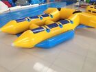 4 personnes jeux d'eau commerciaux gonflables banane bateau mouche poisson PVC 0,9 mm R