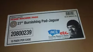 ACS etc10 Floor Machine 27" Burnishing Pads Jaguar 20800239 Not in original box - Picture 1 of 6