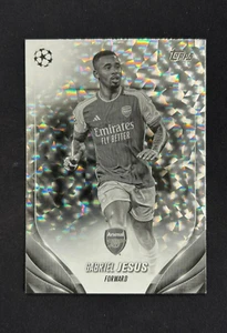 2023-24 Topps UEFA Club Competitions Gabriel Jesus Black & White Icy /150 #40 - Picture 1 of 2