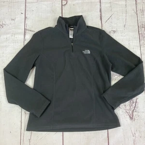 The North Face Fleece TKA 100 Pullover 1/4 Zip Sweatshirt Women’s M Medium Black - Picture 1 of 8