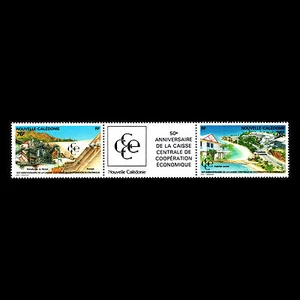 New Caledonia 1991 - Central Economic Bank Architecture - Sc 664a MNH - Picture 1 of 2