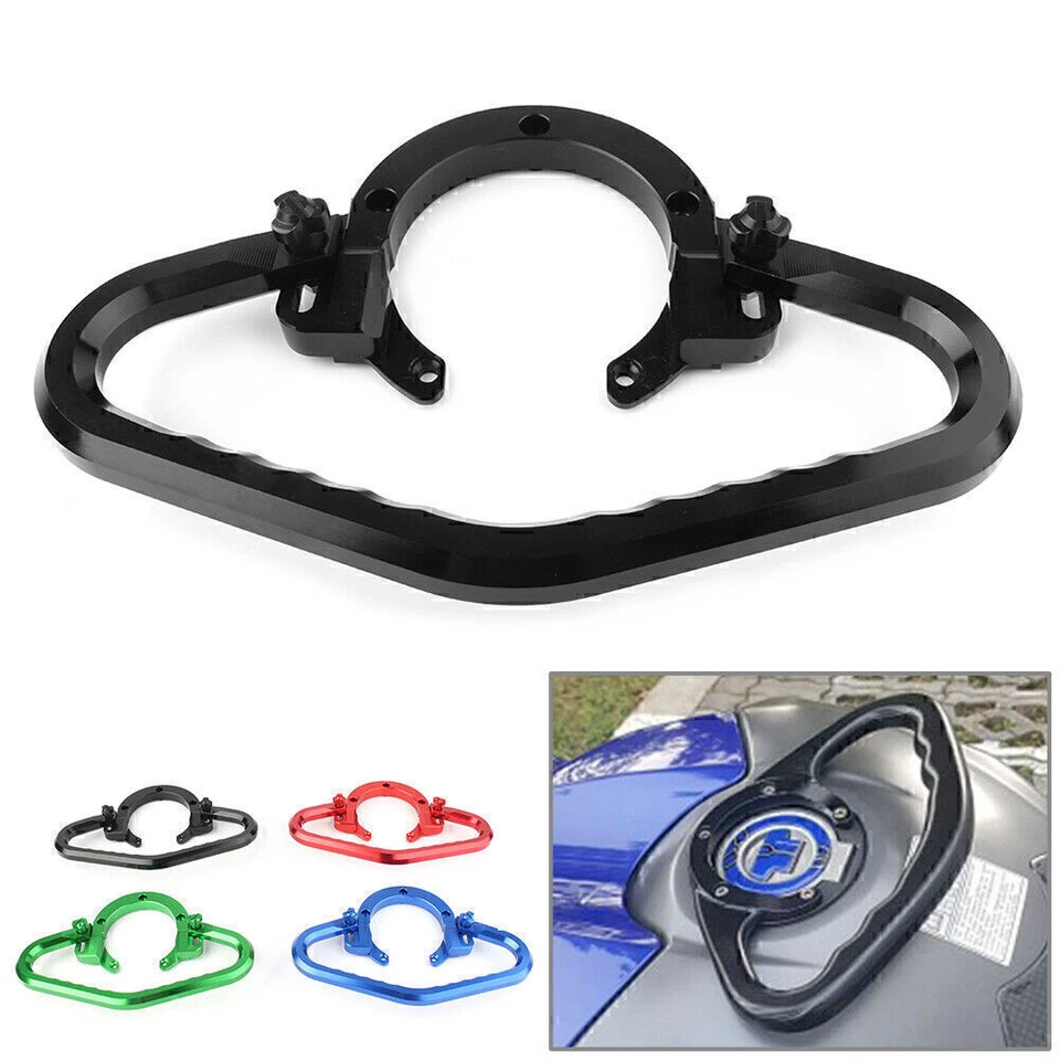 CNC Tank Passenger Hand Grab Handle Grip Bar Fit 06-17 Kawasaki Ninja ZX10R ZX14 - Image 1 of 4