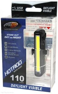 Cygolite Hotrod 110 USB Rechargeable LED Bike Front Head Light Daylight Visible 