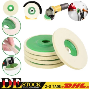 10 Stk 125mm 5 Zoll Wolle Polieren Winkelschleifer Rad Filz Polierscheibe Neu - Bild 1 von 15