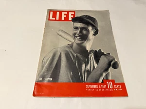 Life Magazine Ted Williams 1. September 1941 Boston Red Sox Baseball - Bild 1 von 1