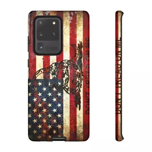 American and Gadsden Flag Tough Case for Samsung Galaxy - Don't Tread on Me - Picture 1 of 7