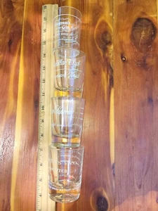 Whiskey Glass Lot (4) Advertising - Picture 1 of 5