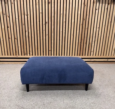 Dfs Chico Banquette Footstool, Blue, Fabric RRP £249 - Image 1 of 4