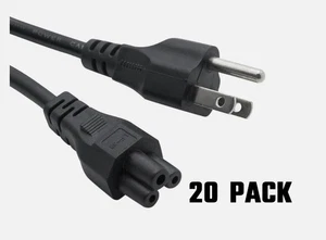 3 Feet 3 Prong AC Mickey Power Cord Cable 20 PACK ! - Picture 1 of 1