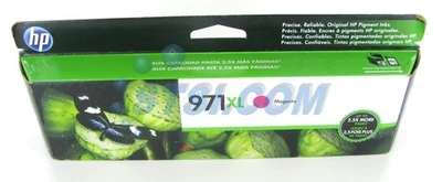 Cartucho de tinta magenta de alto rendimiento original HP 971XL CN627AM expirado 2019+ ~STSI nuevo de stock Foto 1 de 4