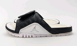 Nike Jordan Hydro V 5 Premier Slide Retro 12 Playoffs Size 9 Black White Sandals - Picture 1 of 8