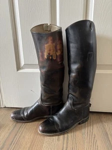 Men's Colt USA-made Black Leather Equestrian Boots 9D - Picture 1 of 8