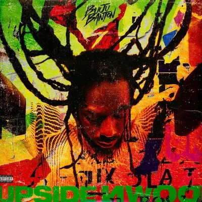 Buju Banton - Upside Down 2020 Red Orange Black Splatter Vinyl  (US - Original) - Bild 1 von 2