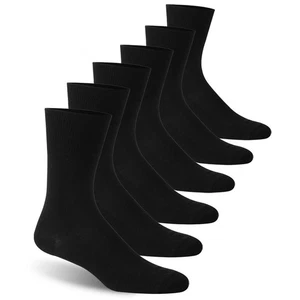Wide Loose Top Crew Socks, Mens Diabetic Cotton Non-Binding Thin Diabetes Neu... - Picture 1 of 7