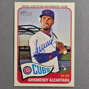 2014 Topps Heritage Real One Auto Arismendy Alcantara #ROA-AA Rookie Auto RC - Picture 1 of 2