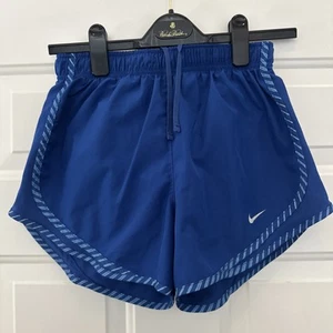 Nike Dri-Fit Women's Royal Blue w/ Striped Trim  Lined Running Shorts - Size S - Picture 1 of 2