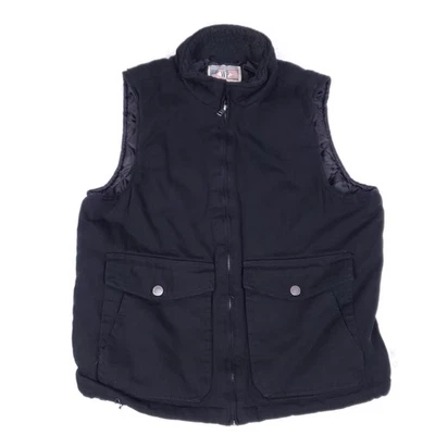 Chaleco de trabajo resistente a la intemperie marca WP Heritage negro para hombre grande utilitario exterior Foto 1 de 4