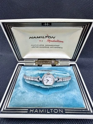 Reloj mecánico vintage Hamilton Medallion 22J para dama - Funciona - Original  Foto 1 de 4