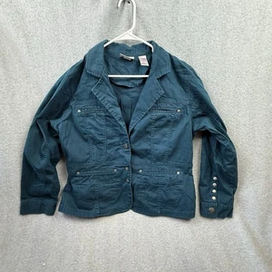 Chaqueta Jean Bill Blass Mujer XL Verde - Imagen 1 de 9